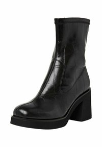 Tamaris Korolliset nilkkurit - black croco