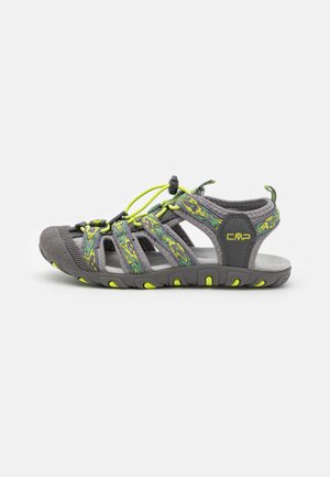 KIDS SAHIPH HIKING UNISEX - Sandále na chodenie - graffite/lime grren