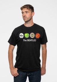 Paradiso Clothing THE BEATLES APPLE AND DRUMS UNISEX - Print T-shirt - black