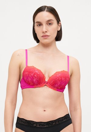 PLANET PADDED PLUNGE OMBRE - Push-up BH - bright pink