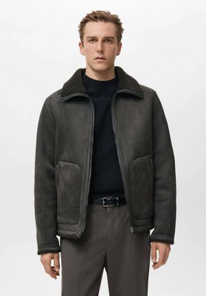 Chaqueta de cuero sintético - brown