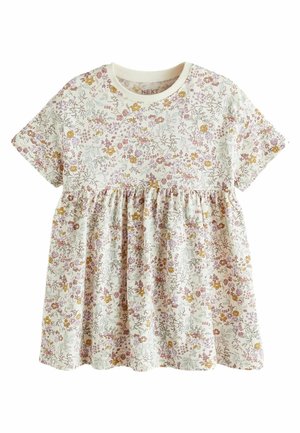 Next REGULAR FIT - Jerseykleid - cream ditsy