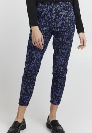 ICHI Pantalones chinos - dark blue