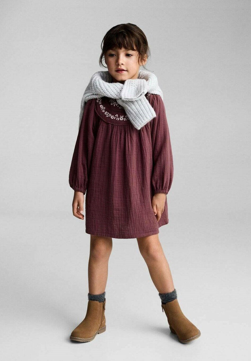 princess polly baby blue dress Brown Halter Tie Neck Layered Mini Dress – Littlebox main image 1