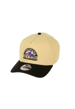 New Era COLORADO ROCKIES MLB 10TH ANNIVERSARY SIDEPATCH COOPERSTOWN VEGAS 9FORTY A-FRAME SNAPBACK - Cap - beige