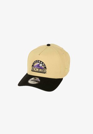 New Era COLORADO ROCKIES MLB 10TH ANNIVERSARY SIDEPATCH COOPERSTOWN VEGAS 9FORTY A-FRAME SNAPBACK - Cap - beige