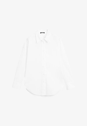 Massimo Dutti LONG BUTTONED - Hemdbluse - white