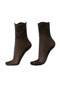 Socken - schwarz f  black lace