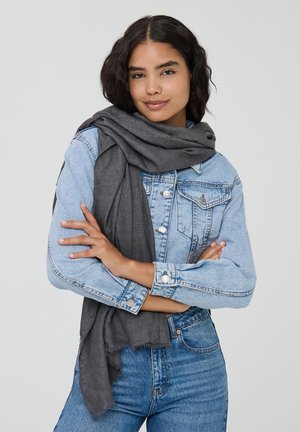 Terranova A TINTA UNITA - Sciarpa - grigio scuro melange