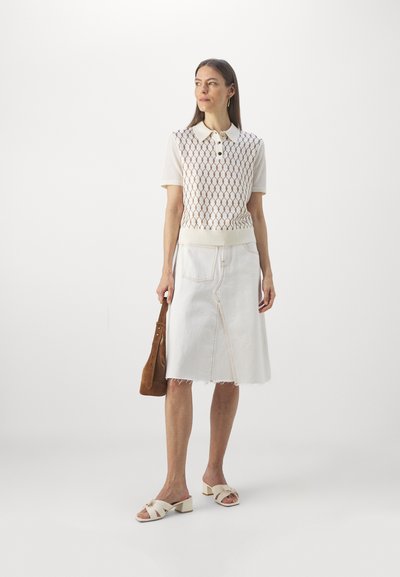 Tory Burch FRONT - Piké - new ivory/brown