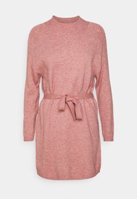 ONLLEVA BELT DRESS - Stickad klänning - dusty rose