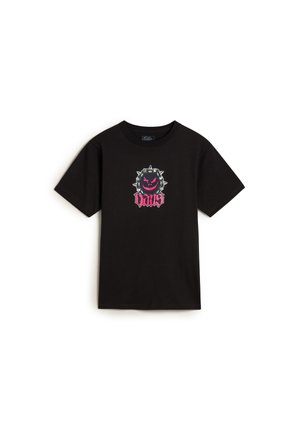 Vans HAPPY SPIKE - Print T-shirt - black