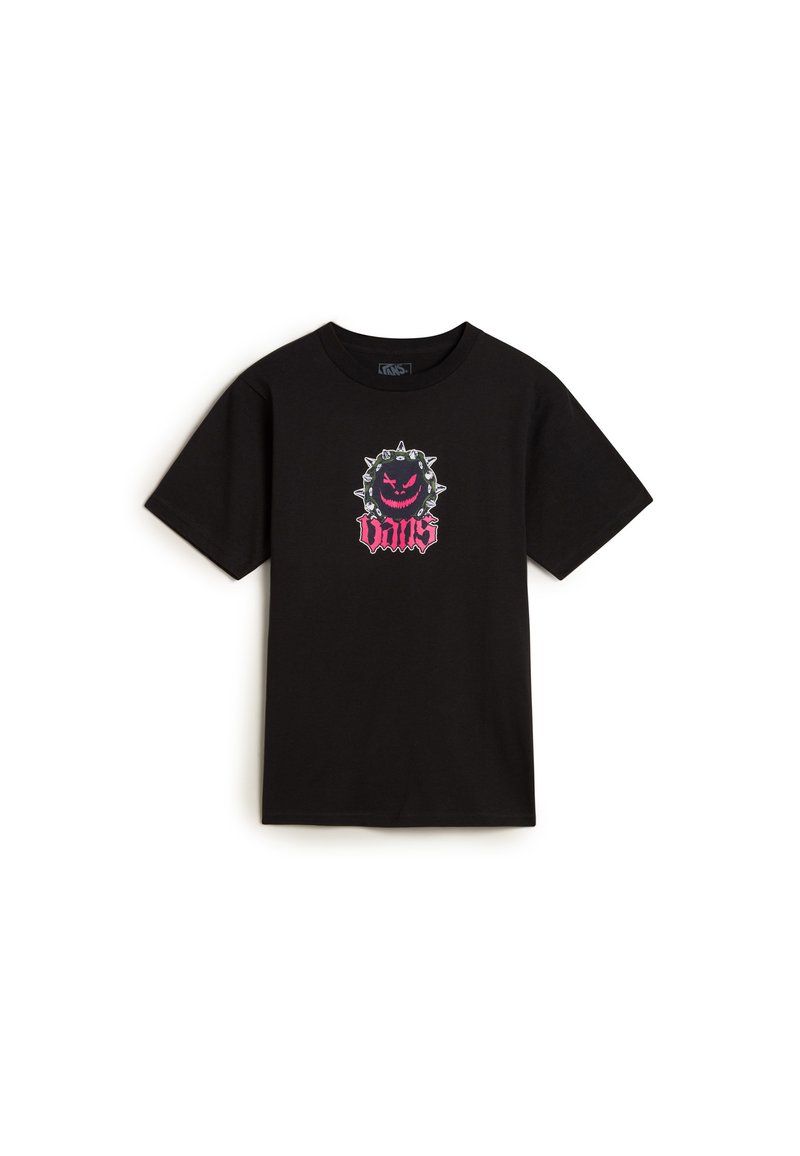 Vans HAPPY SPIKE - Camiseta estampada - black