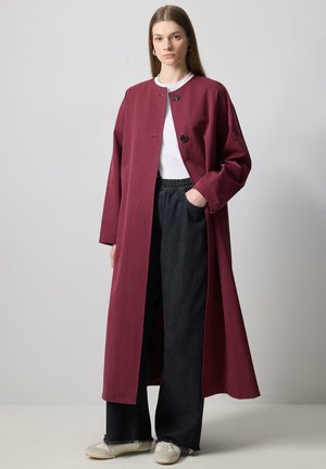 ŞAL DETAYLI - Klassinen takki - bordo