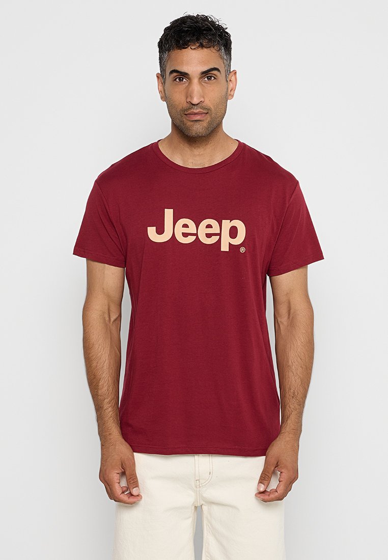 Jeep T-shirt print rood