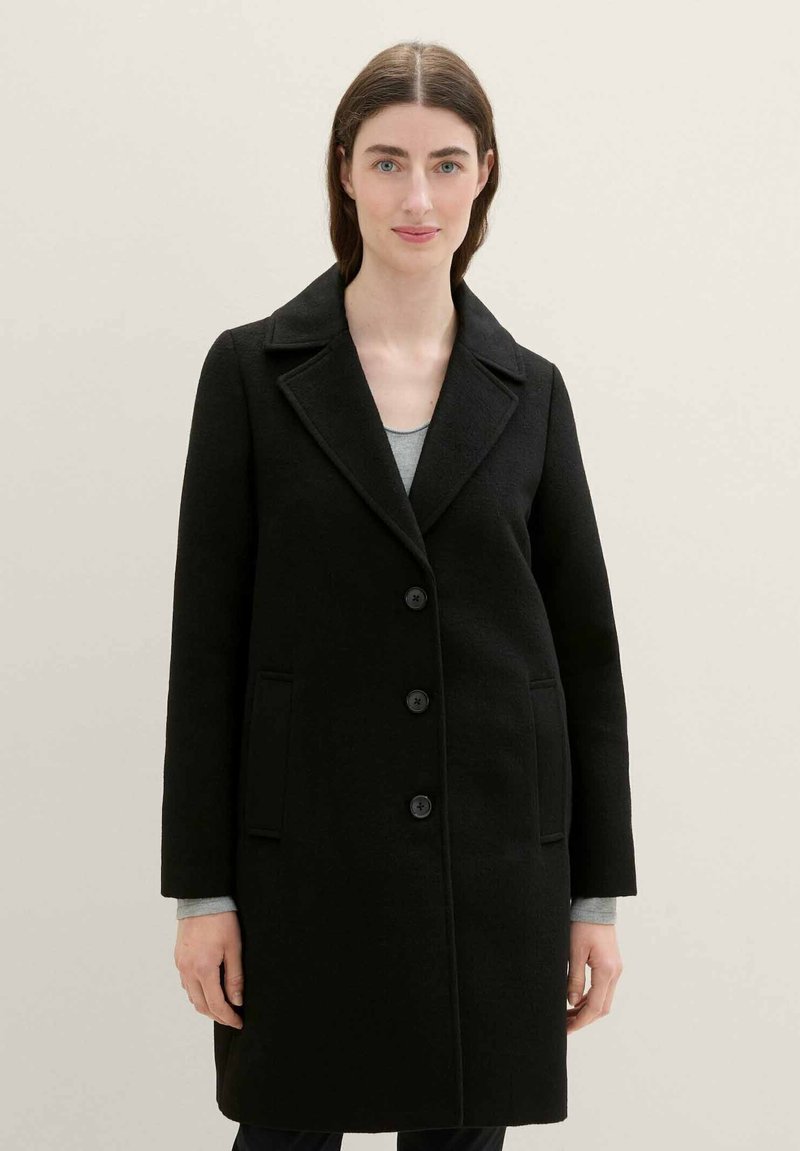 TOM TAILOR Klassischer Mantel - deep black