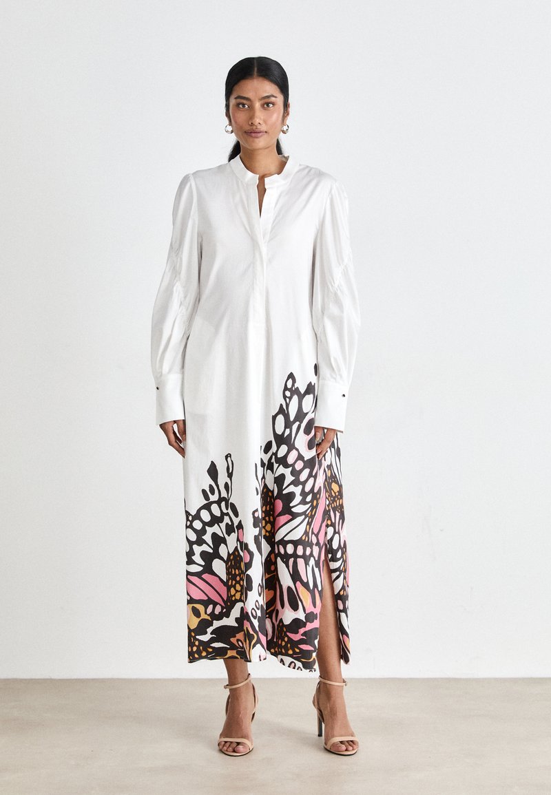 Marc Cain Robe longue - white/blanc - ZALANDO.CH