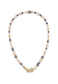Nialaya PEARL PANTHER LOCK - Halskæder - pink white navy