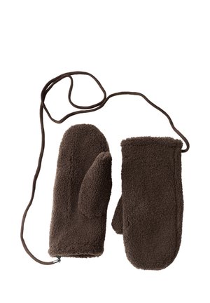Cecil, TEDDY-STYLE MITTENS - Moufles - chocolate sauce brown