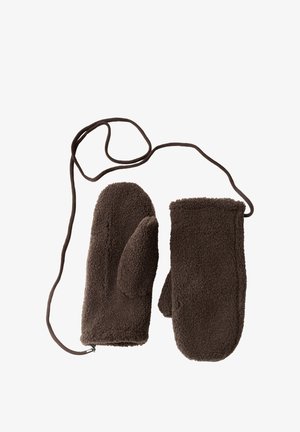 Cecil, TEDDY-STYLE MITTENS - Moufles - chocolate sauce brown