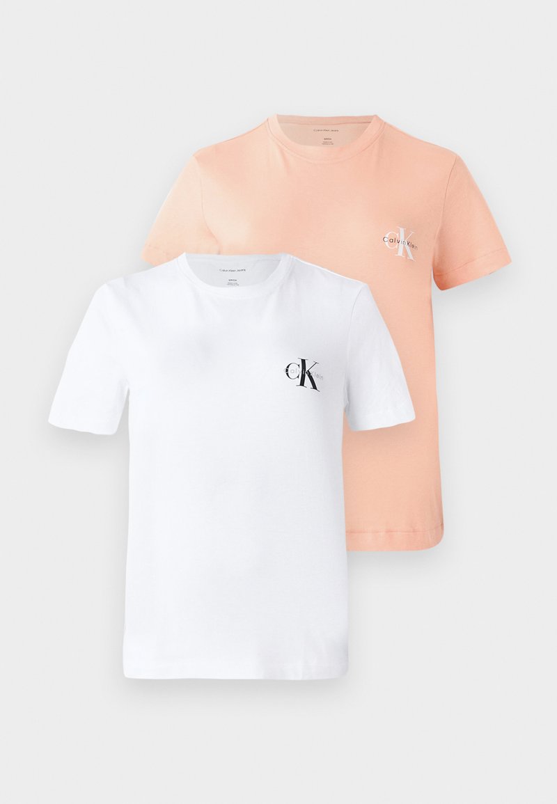 Calvin Klein Jeans T-shirt basic abrikoos Calvin Klein Jeans T-shirt basic abrikoos