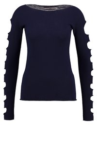 Aaiko Stickad tröja - dark blue