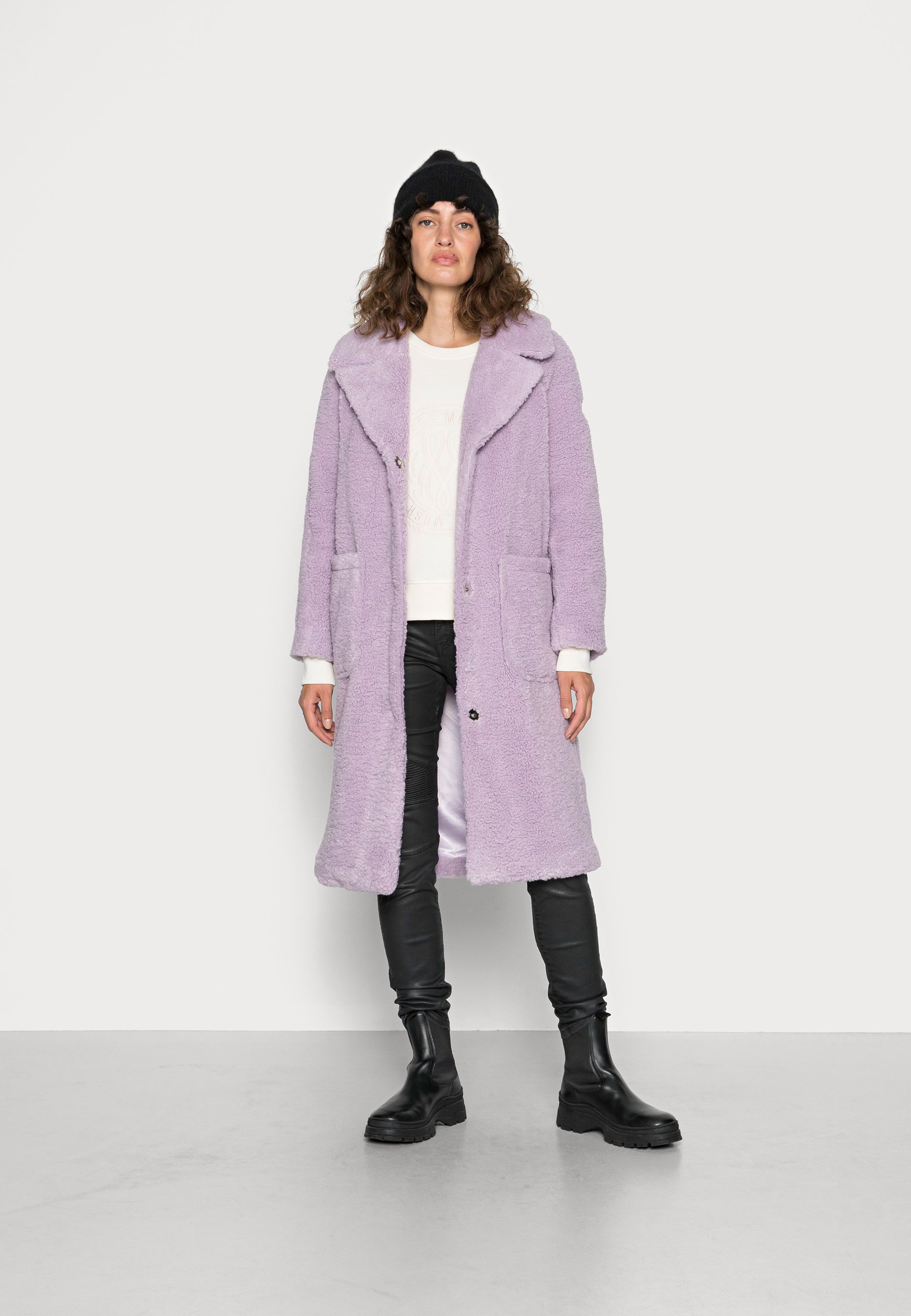 lilac winter coat