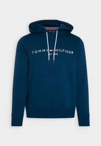 Tommy Hilfiger LOGO - Felpa con cappuccio - deep indigo