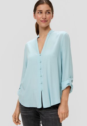 Button-down blouse - helles türkis