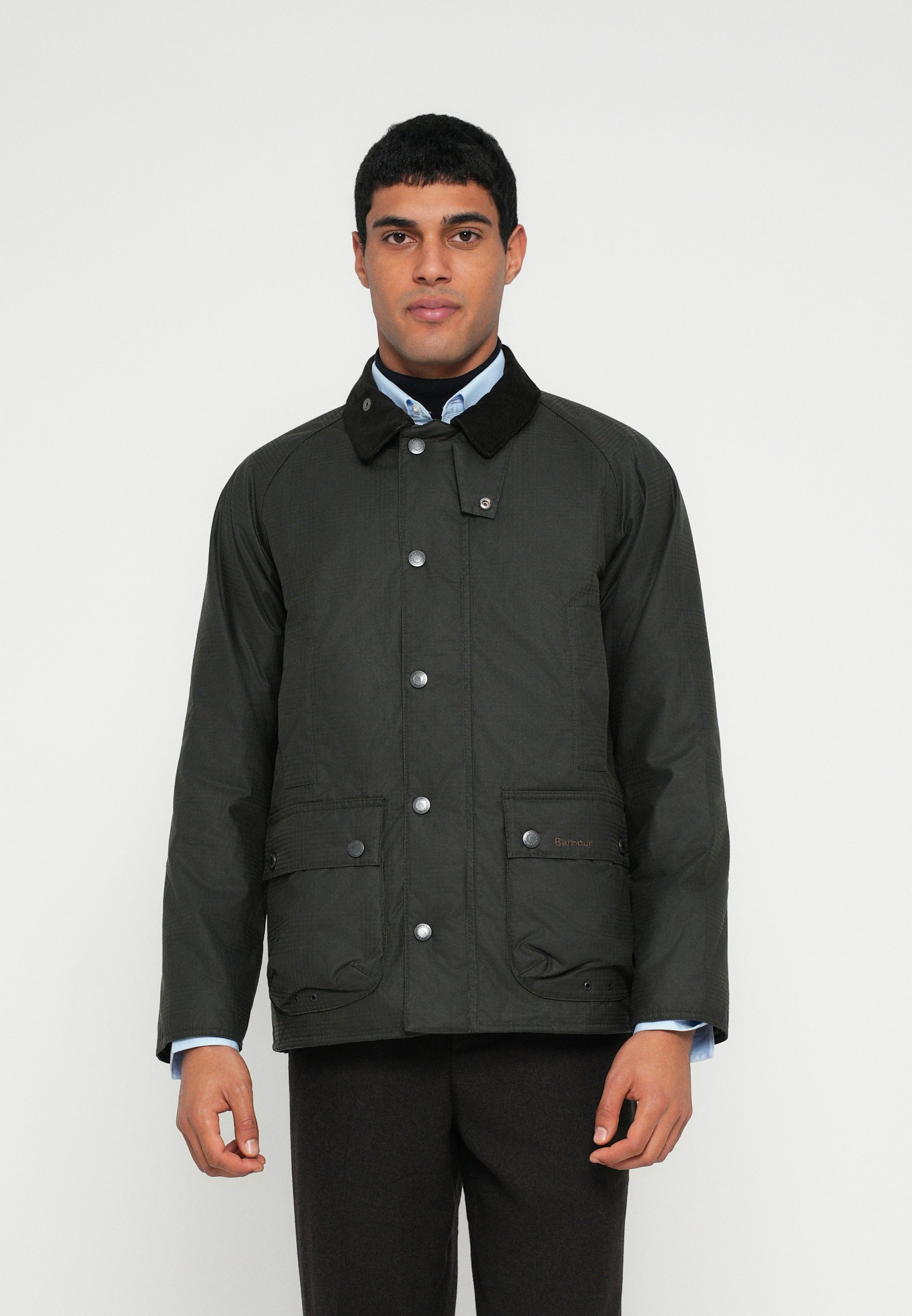 Barbour MODERN BEAUFORT CHECK WAX JACKET - Light jacket - olive