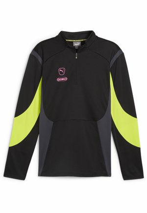 KING PRO FUSSBALL - Langærmet T-shirt - black electric lime