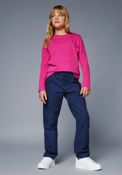 Polo Ralph Lauren COTTON JERSEY T-SHIRT - Ilgarankovis viršutinės dalies drabužis - college pink
