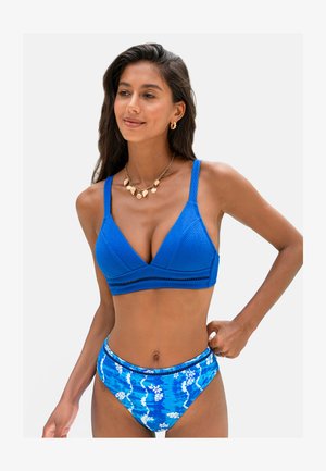 Cupshe, ALLURING PRINTED BIKINI SET WITH BOW DETAIL - Bikini - blue white floral