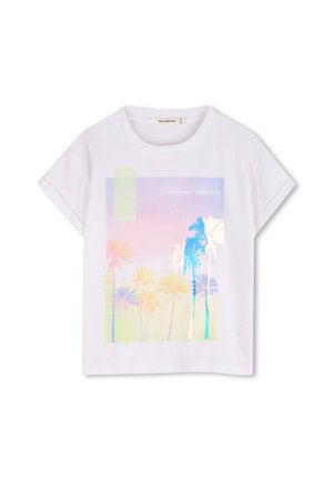 MET KORTE MOUWEN - T-shirt imprimé - blanc