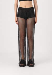 ONLY ONLTORVI WIDE RHINE PANT  - Housut - black