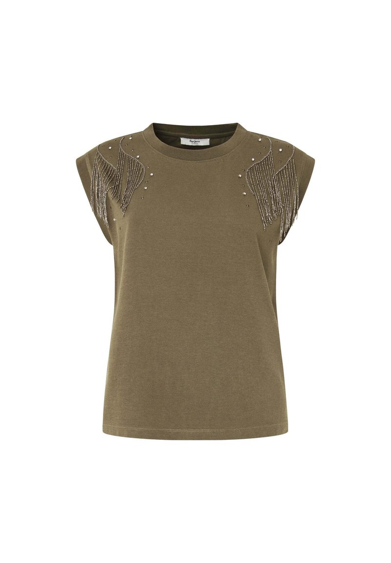 Pepe Jeans T-shirt print donkergroen