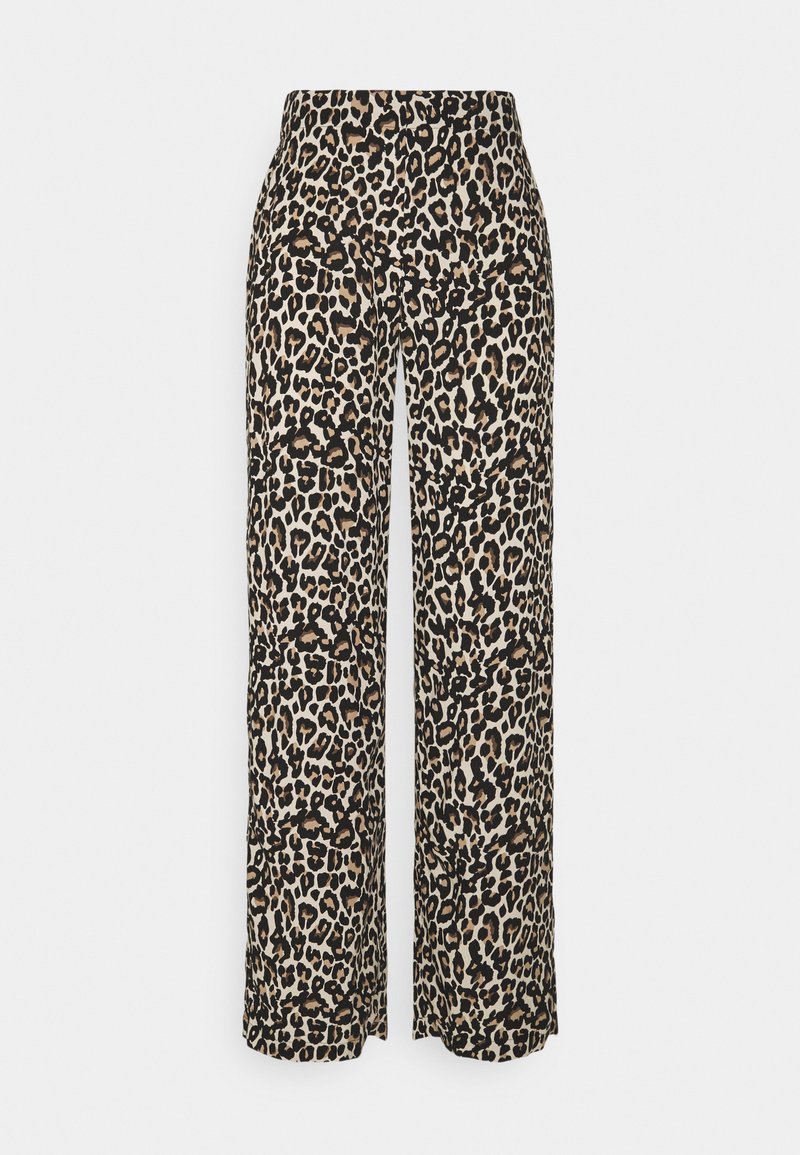 Vero Moda VMSIMPLY EASY WIDE PANT - Calças - oatmeal/linea