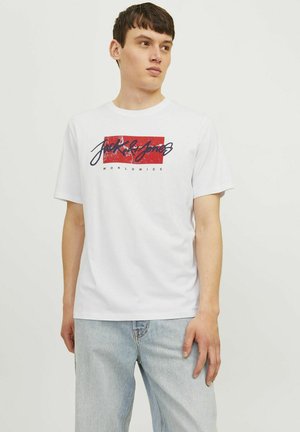 Jack & Jones RUNDHALS  - T-shirts print - white