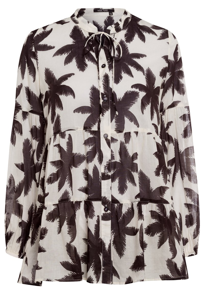 Damen Hemdblusen | Marc Aurel Bluse milk varied/weiß - AE04552 Damen Hemdblusen | Marc Aurel Bluse milk varied/weiß - AE04552