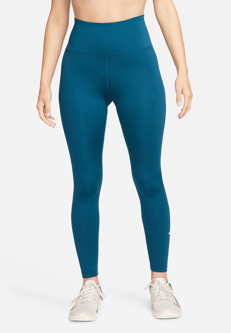 Nike Performance ONE - Leggings - valerian blue/white