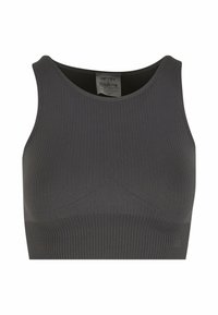 SEAMLESS CROP  - Top - light grey
