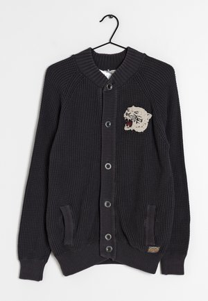 Mango Strickjacke - black
