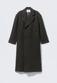 WOOLBLEND - Κλασικό παλτό - dark grey herringbone