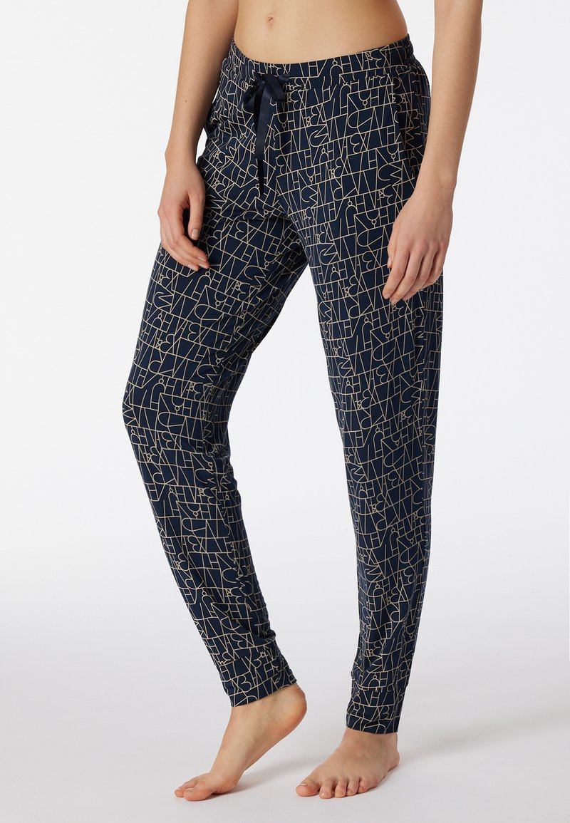 Schiesser Lange pyjamabroek voor heren Relax pyjamabroekje, Nachtblauw 182598, 48 Schiesser Lange pyjamabroek voor heren Relax pyjamabroekje, Nachtblauw 182598, 48