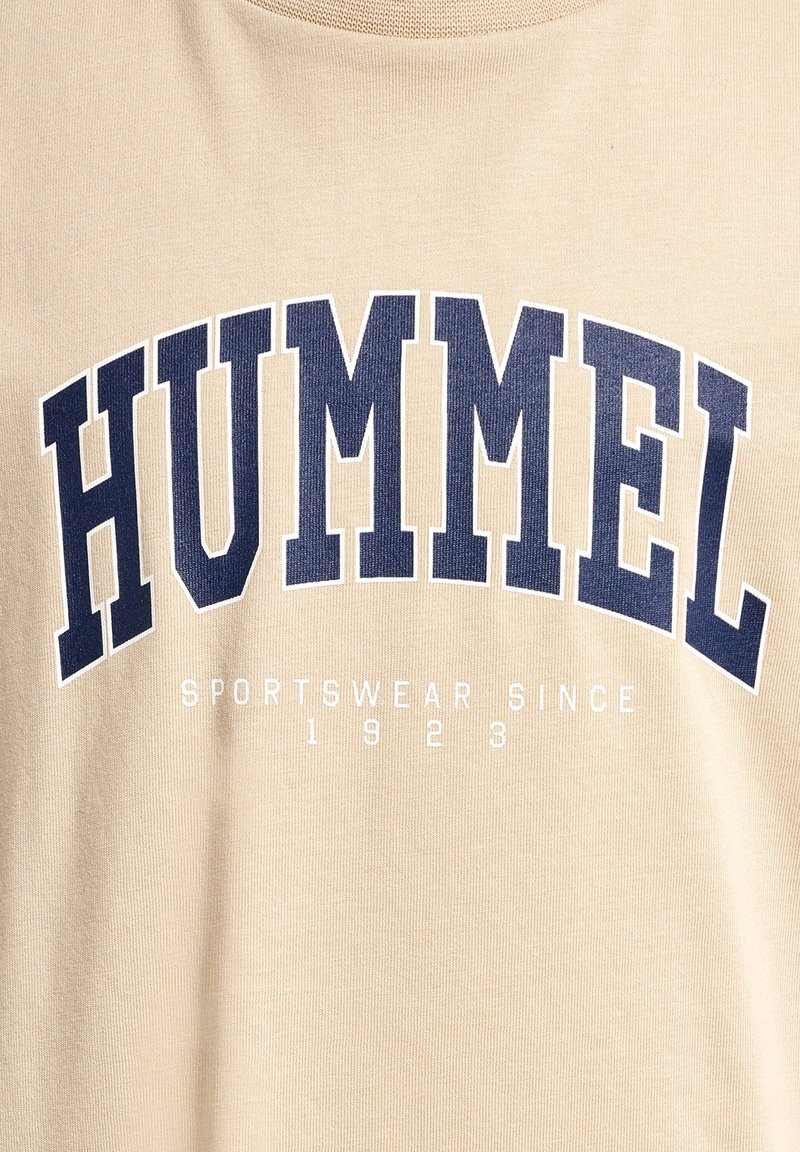 Kinder Sportbekleidung | Hummel HMLFAST T-Shirt print humus/beige-meliert - BW01826 Kinder Sportbekleidung | Hummel HMLFAST T-Shirt print humus/beige-meliert - BW01826