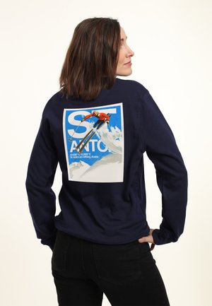 ST ANTON GRAPHIC - Sweatshirt - oxford navy