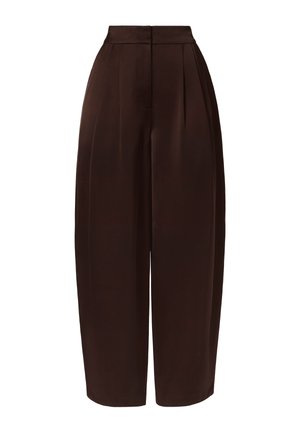 Malina, SMILLA BARREL LEG PANTS - Pantalon classique - dark brown