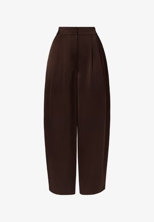 Malina, SMILLA BARREL LEG PANTS - Pantalon classique - dark brown