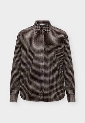 Marc O'Polo DENIM, LONGSLEEVE - Риза с копчета - black multi-coloured