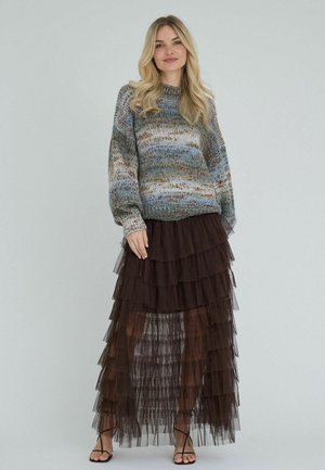 A-VIEW, MIRANDA SKIRT - Jupe longue - dark brown